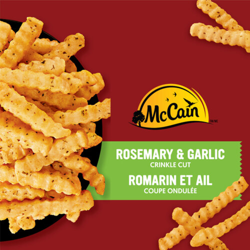 McCain Superfries Fries Crinkle Cut Rosemary & Garlic 650 g