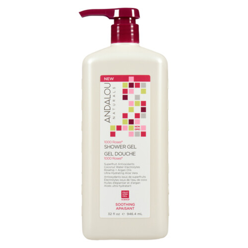 Andalou Naturals Shower Gel 1000 Roses 946 ml