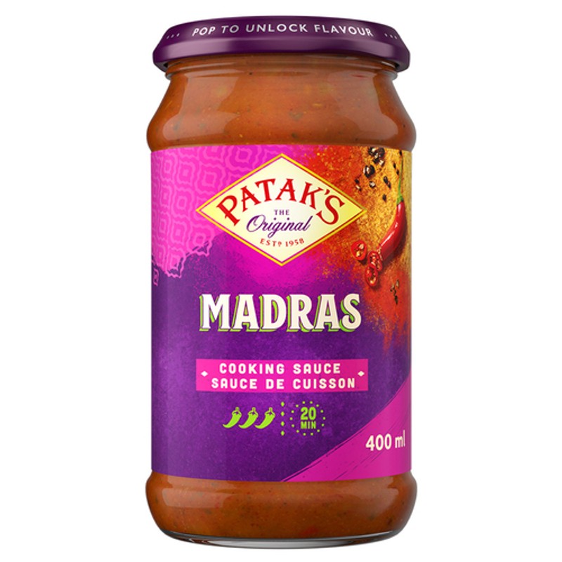 Patak's Cooking Sauce Madras 400 ml - Voilà Online Groceries & Offers
