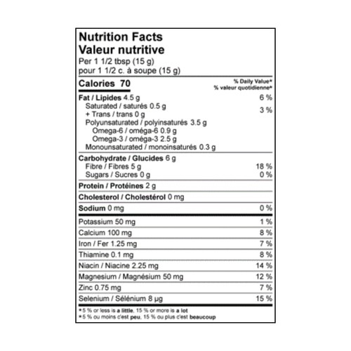 Prana Organic Gluten-Free Whole Chia Seeds Black 300 g