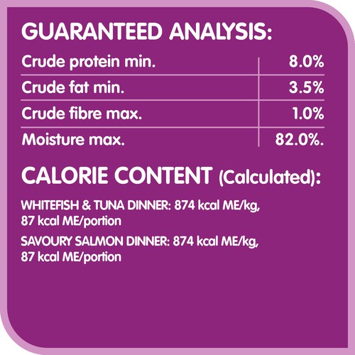 Whiskas Selections Adult Wet Cat Food Seafood Paté  12 x 100 g