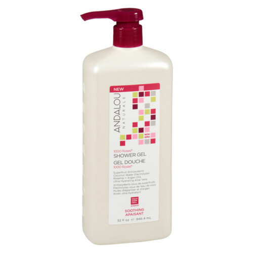 Andalou Naturals Shower Gel 1000 Roses 946 ml