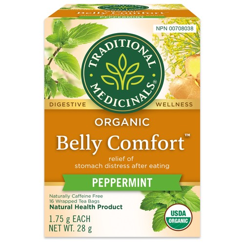 Traditional Medicinals Organic Herbal Tea Peppermint 16 Tea Bags