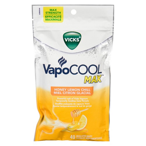 Vicks VapoCool Honey Drops Honey Lemon Chill 40 EA