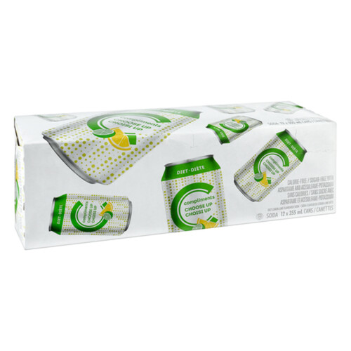 Compliments Diet Soft Drink Choose Up 12 x 355 ml (cans)
