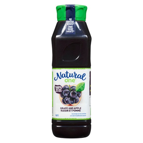 Natural One Fruit Juice Grape And Apple 900 ml (bottle)