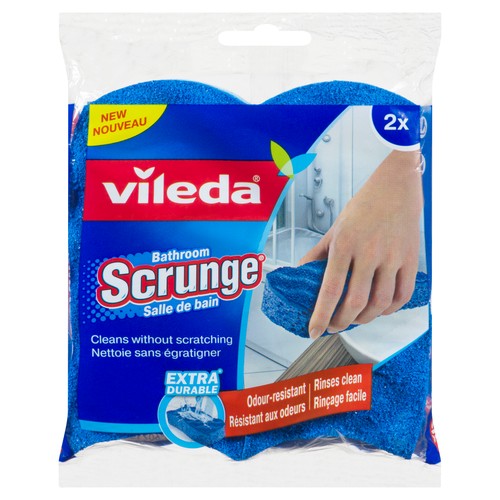 Vileda Scrunge Bathroom Sponges 2 EA