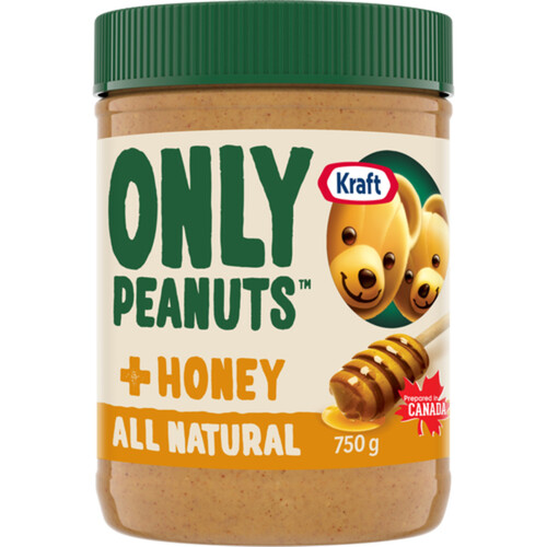 Kraft Only Peanuts All Natural Peanut Butter with Honey 750 g