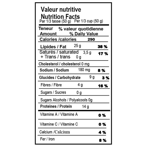 Les Aliments Jardi Salted Spanish Peanuts 250 g