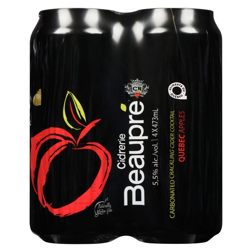 Cidrerie Beaupré Cider 5.5% Alcohol Mcintosh Apples 4 x 473 ml (cans)