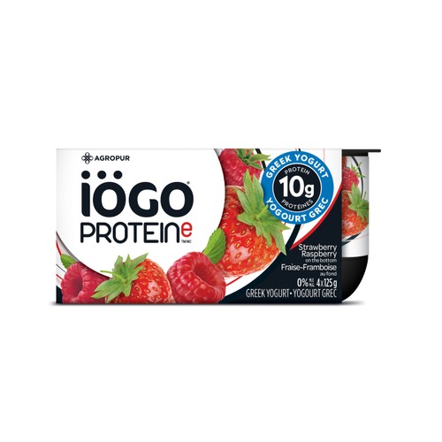 Iögo Yogurt Protein Strawberry & Raspberry 4 x 125 g