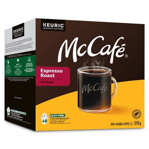 McCafé Coffee Pods Rain Forest Espresso Roast 48 K-Cups 516 g
