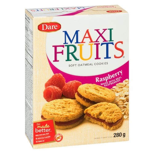 Dare Maxi Fruits Oatmeal Cookies Raspberry 280 g