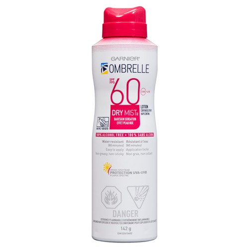 Garnier Ombrelle Continuous Sunscreen Spray Dry Mist SPF 60 142 g