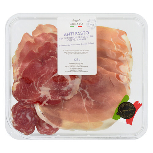 Longo's Curato Antipasto Selections Prosciutto Coppa & Salami 125 g