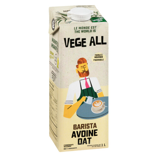 Vege All Oat Barista Dairy Substitute 1 L