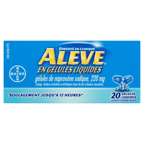 Aleve Pain Relief Liquid Gels 20 EA