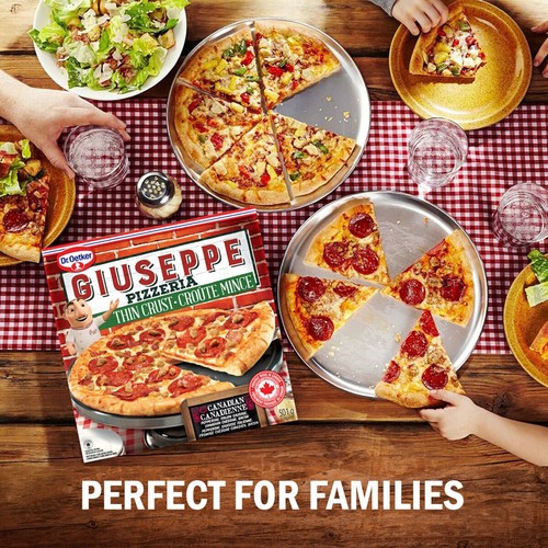 Dr. Oetker Giuseppe Pizzeria Frozen Thin Crust Pizza Pepperoni 480 g