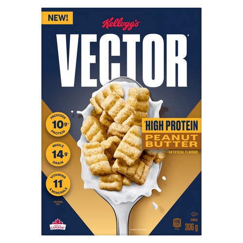 Kellogg's Vector Cereal Peanut Butter 306 g