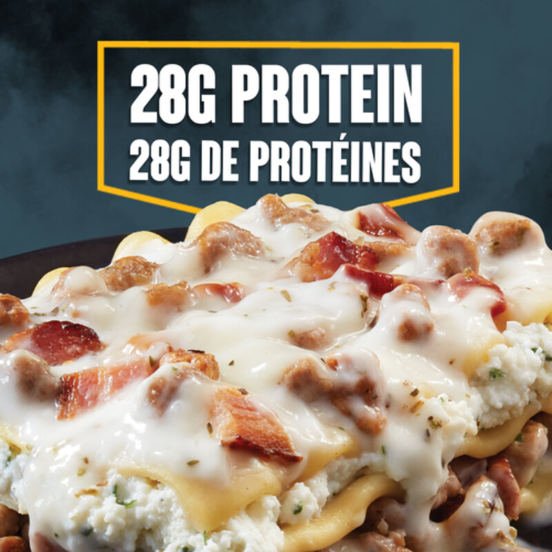 CRAVE Frozen Meal Lasagna Alfredo With Italian Sausage & Bacon 312 g