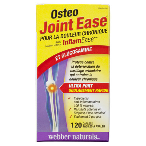 Webber Naturals Osteo Joint Ease Caplets For Chronic Pain 120 EA