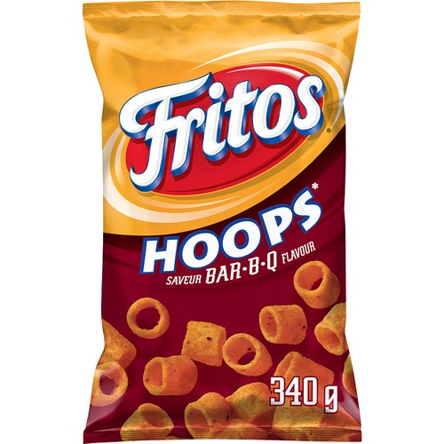 Fritos Hoops Corn Chips BBQ 340 g