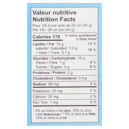 Aliments 2000 All Purpose Pie Dough 1 kg