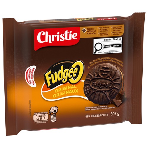 Fudgee-O Sandwich Cookies Chocolatey Creme Filled 303 g