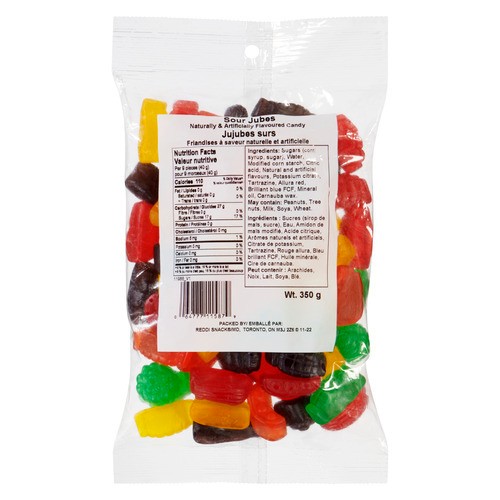 Reddi Snack Candy Jubes Sour 350 g