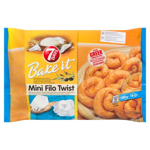7 Days Bake It Feta Mini Twist 1 kg (frozen)