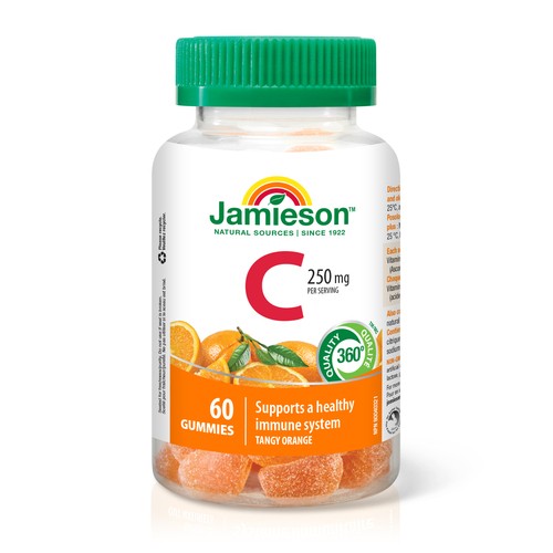 Jamieson Vitamin C Gummies Tangy Orange 60 Count