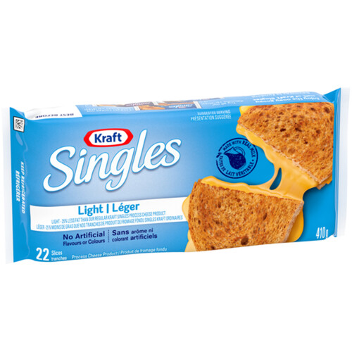 Kraft Singles Cheese Slices Original Light 410 g