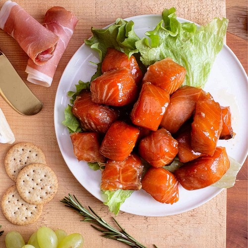 Gosselin Smokehouses Salmon Nuggets Smoked Maple 