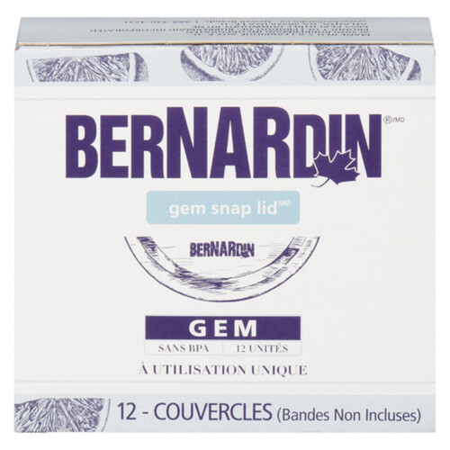 Bernardin GEM Snap Lids 12 Count