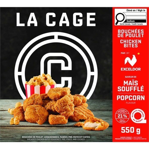 La Cage Frozen Popcorn Chicken Bites 550 g