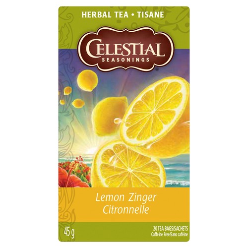 Celestial Seasonings Herbal Tea Lemon Zinger 20 Tea Bags