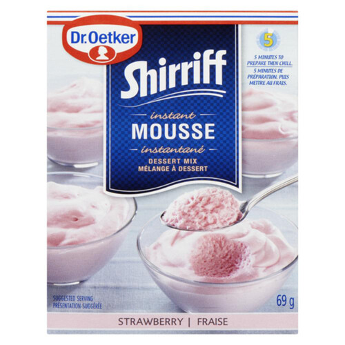 Dr. Oetker Shirriff Instant Dessert Mix Mousse Strawberry 69 g