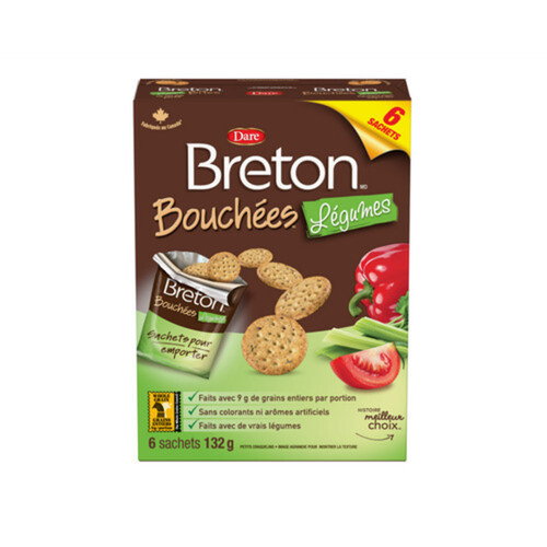 Dare Breton Crackers Veggie Bites 132 g