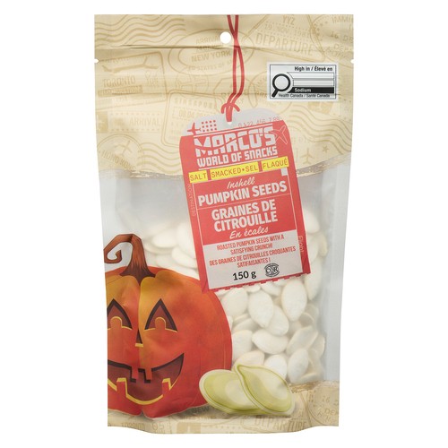 Marco's World Of Snacks Inshell Pumpkin Seeds Roasted Salt Smacked 150 g