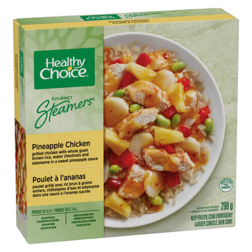 Healthy Choice Frozen Entrée Gourmet Steamers Pineapple Chicken 298 g