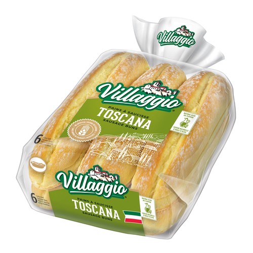 Villaggio Sausage Buns Extra Soft Toscana 6 x 71 g