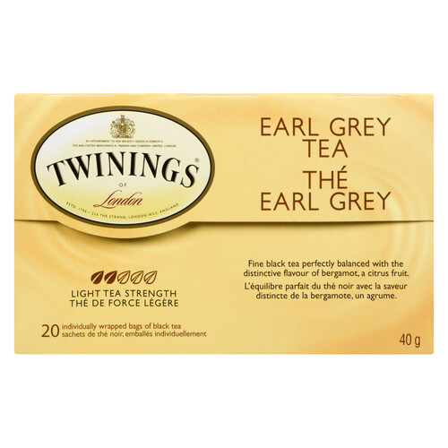Twinings Earl Grey Light 20 Tea Bags 