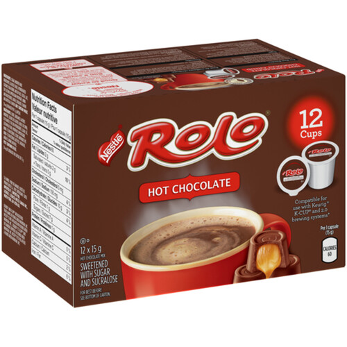 Nestlé Rolo Hot Chocolate Mix Pods 12 x 15 g