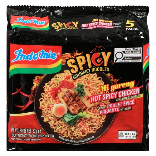 Indomie Instant Noodle Mi Goreng Hot Spicy Chicken 5 x 83 g