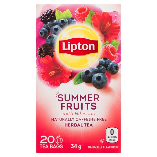 Lipton Herbal Tea Summer Fruits 20 Tea Bags 