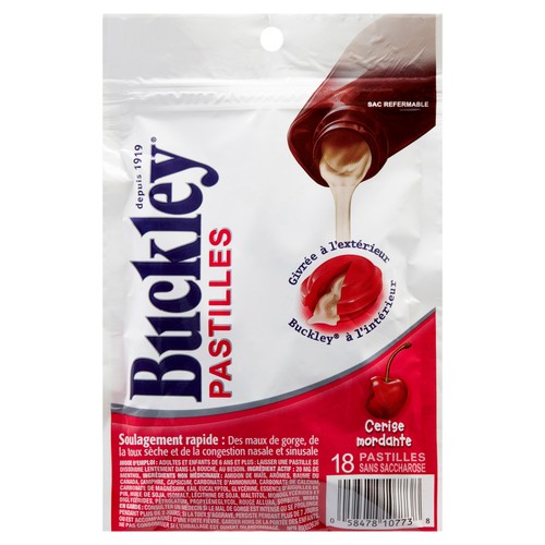 Buckley's Lozenges Bite Me Cherry 18 EA