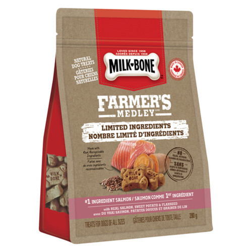 Milk-Bone Dog Treats Farmer's Medley Salmon Lit 280 g