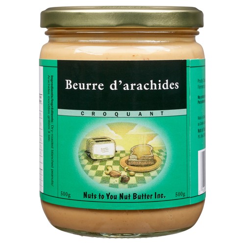 Nuts To You Crunchy Peanut Butter 500 g