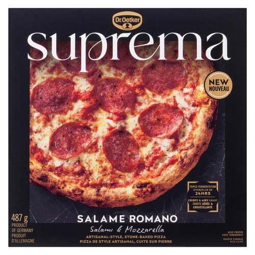 Dr. Oetker Suprema Frozen Pizza Salame Romano 487 g