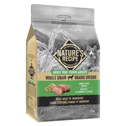 Nature's Recipe Adult Dog Lamb & Rice Recipe Whole Grain 1.8 kg